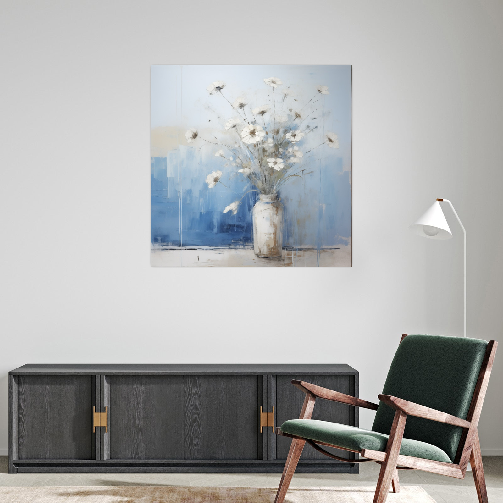 Umetnička slika ​Vaza sa cvećem na platnu - NS Canvas Shop