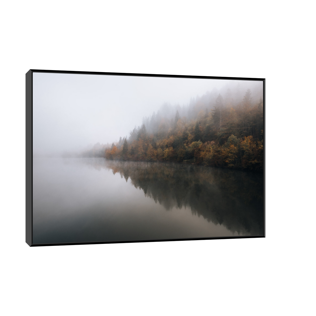 Umetnička slika ​Velika šuma pored jezera na platnu - NS Canvas Shop
