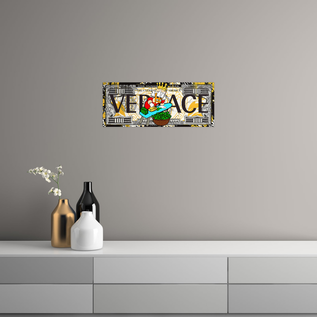Versace Money Press – Pop Art Duck