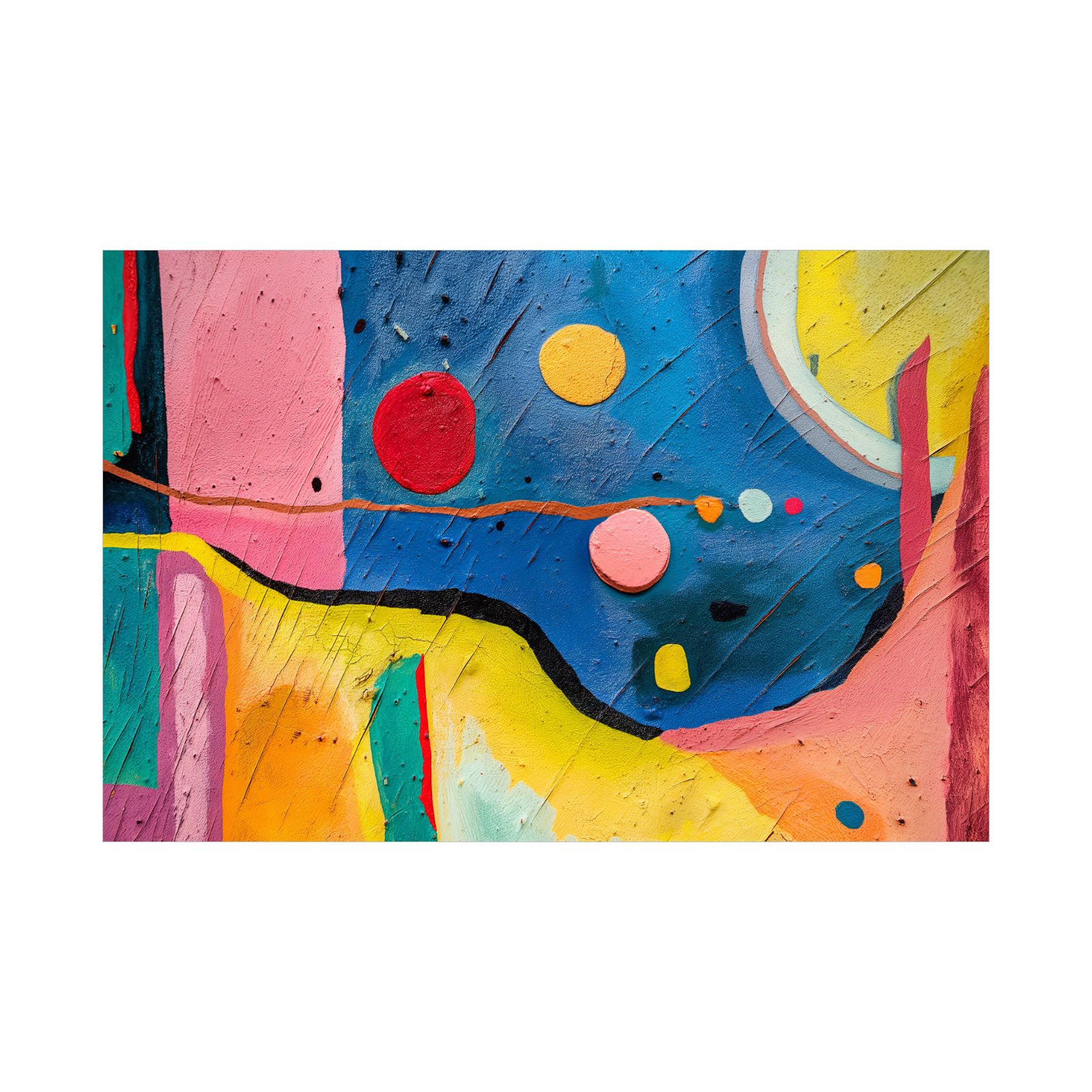 Umetnička slika ​Vibrantna Vizija na platnu - NS Canvas Shop