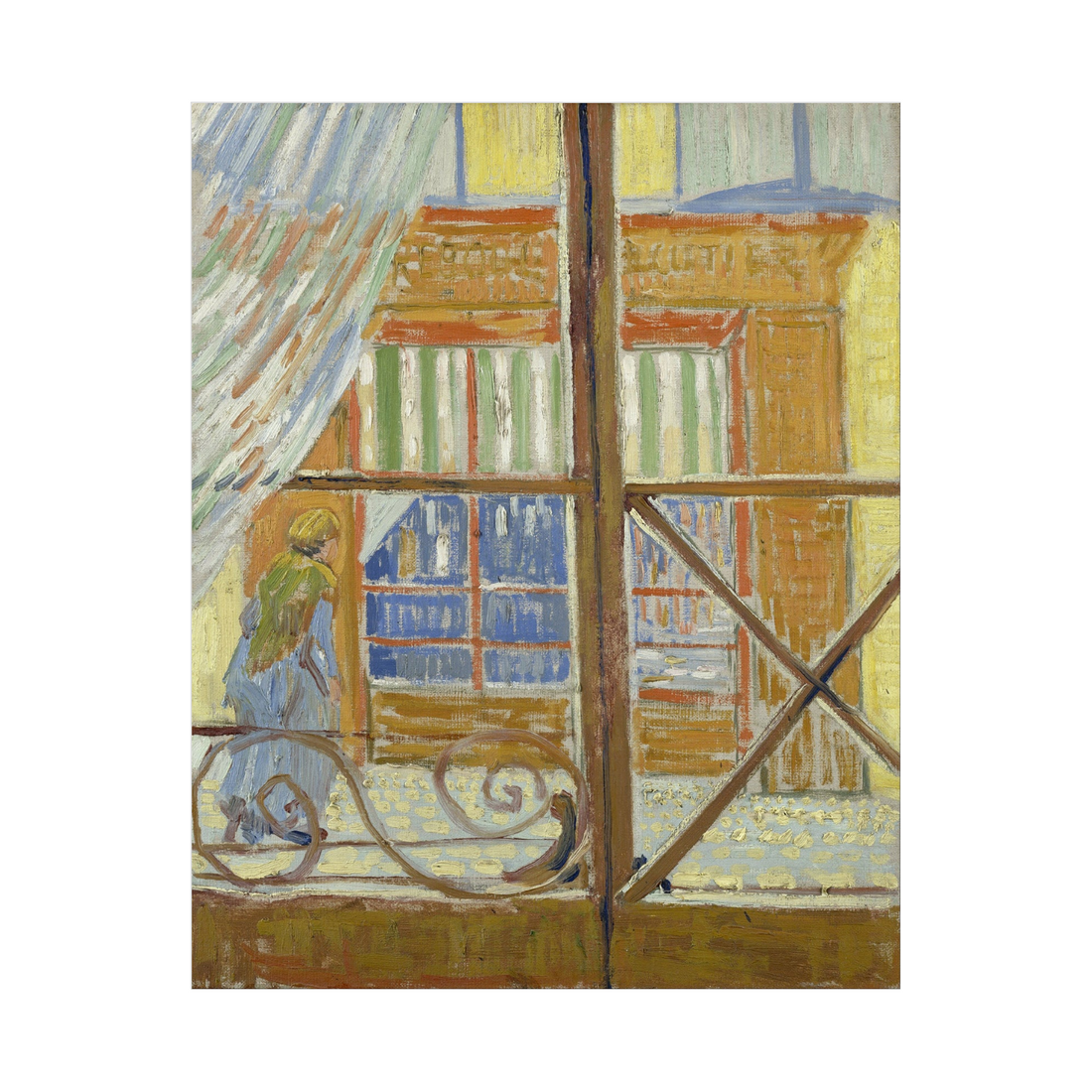 Umetnička slika ​View of a butcher’s shop, Vincent van Gogh na platnu - NS Canvas Shop