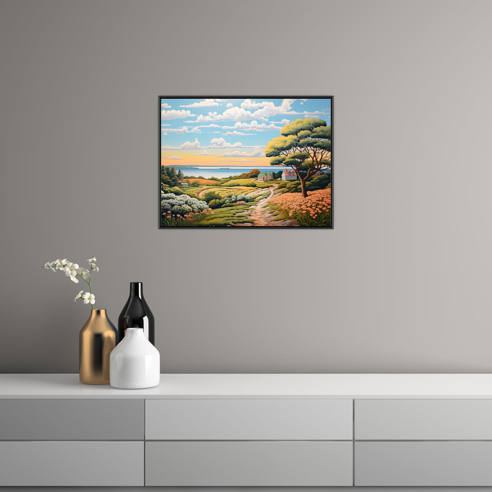 Umetnička slika ​Vinogradi na platnu - NS Canvas Shop