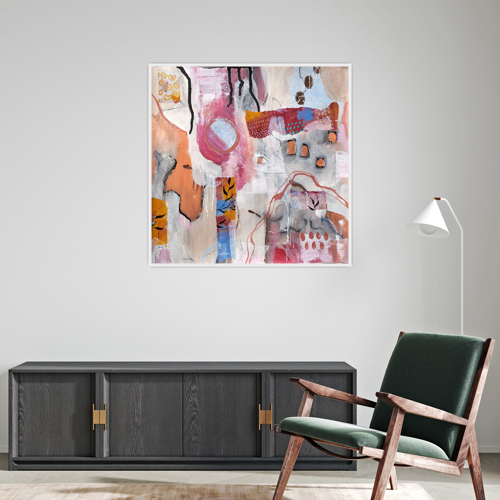 Umetnička slika ​Vrtlog Boja na platnu - NS Canvas Shop