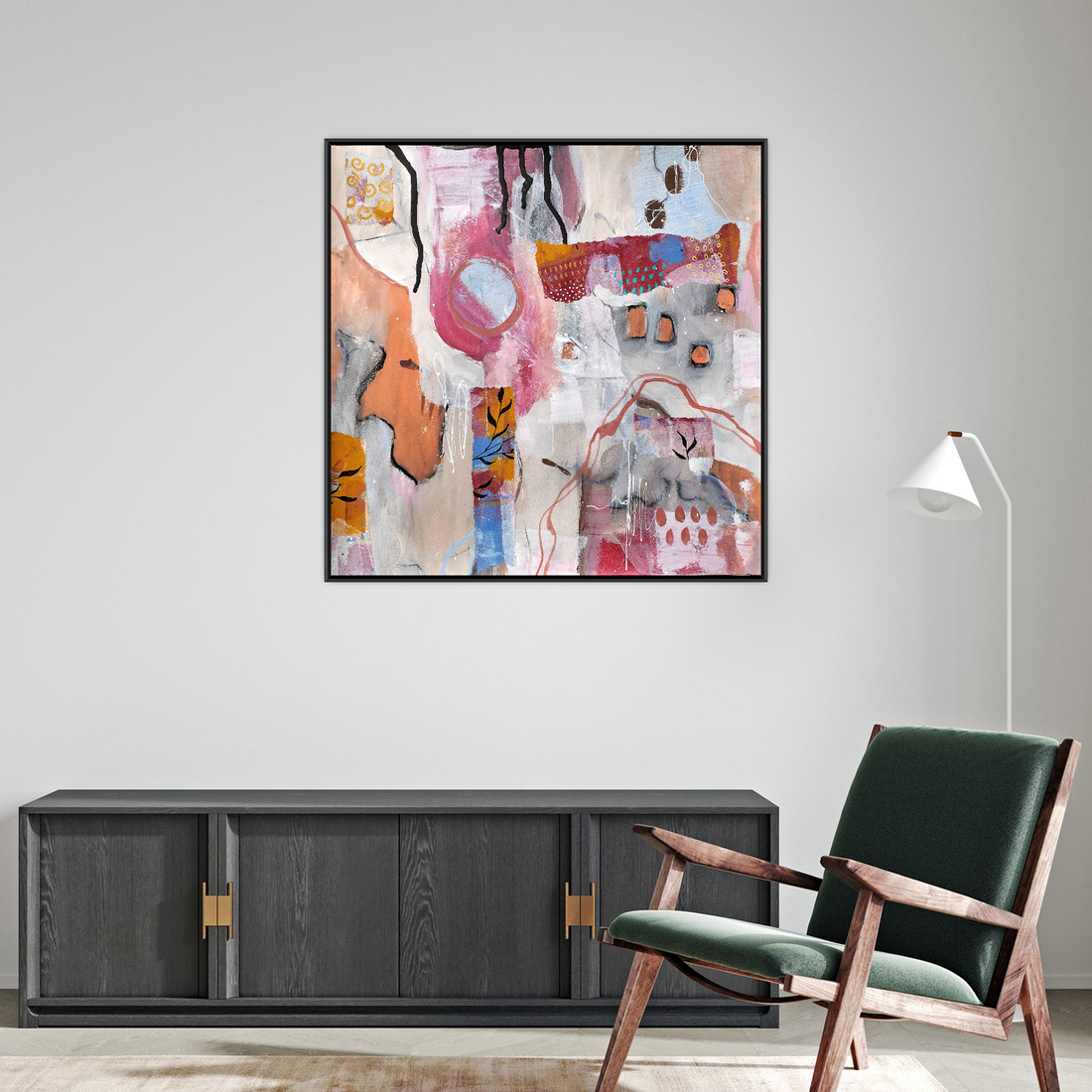 Umetnička slika ​Vrtlog Boja na platnu - NS Canvas Shop
