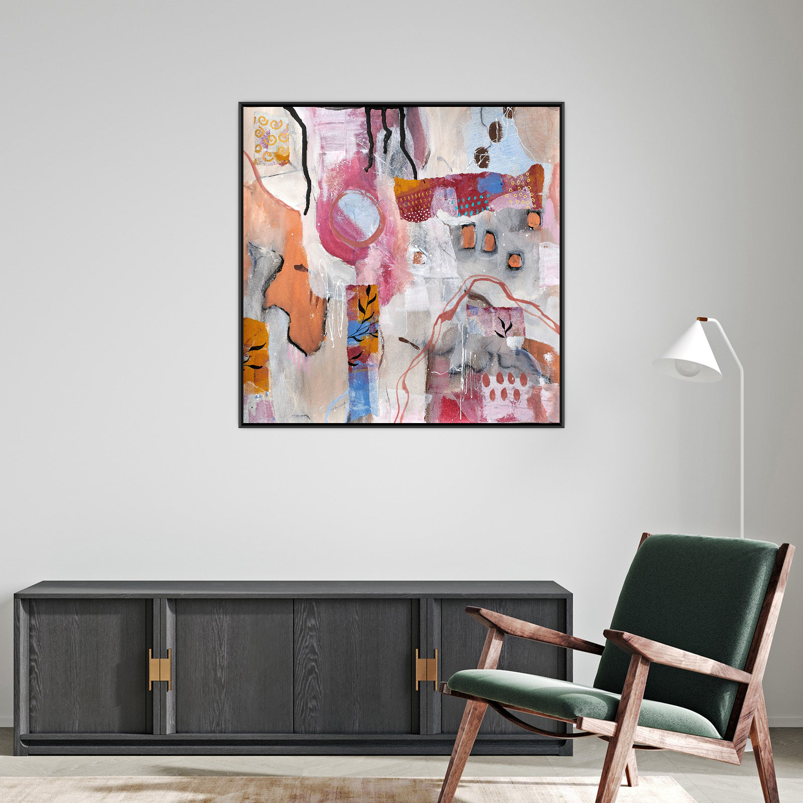 Umetnička slika ​Vrtlog Boja na platnu - NS Canvas Shop