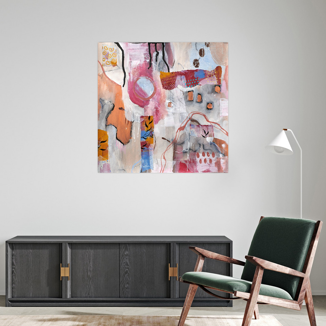 Umetnička slika ​Vrtlog Boja na platnu - NS Canvas Shop