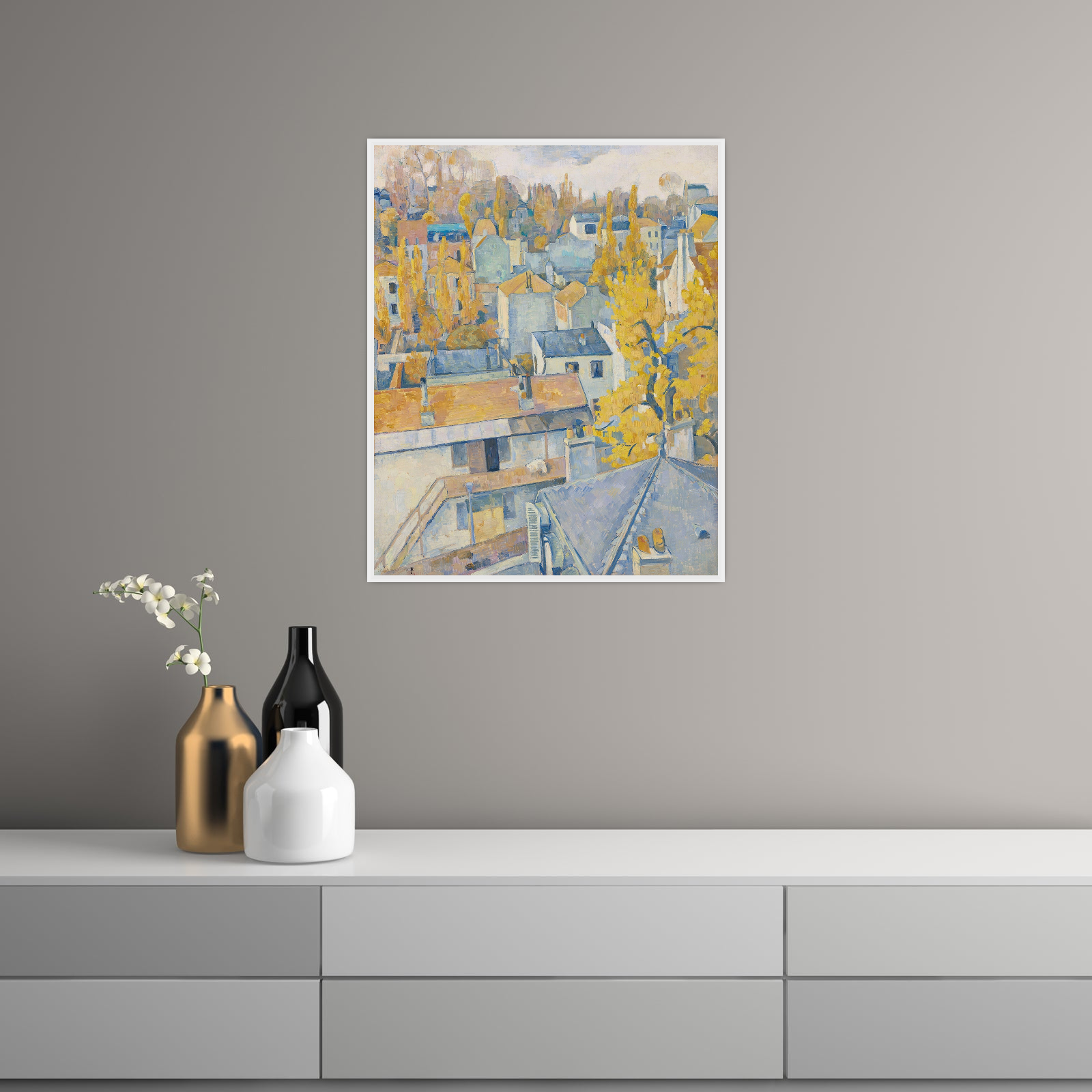 Umetnička slika ​Vue des toits, Emile Bernard na platnu - NS Canvas Shop