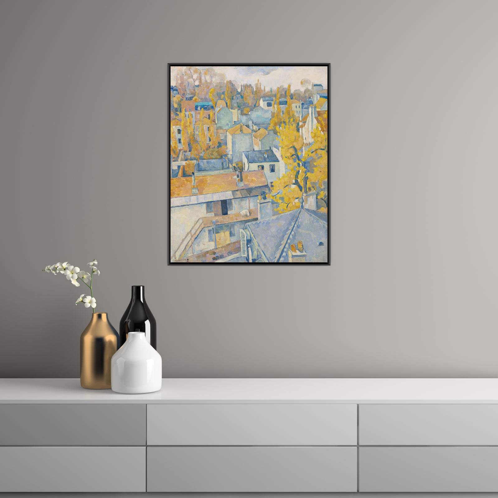 Umetnička slika ​Vue des toits, Emile Bernard na platnu - NS Canvas Shop