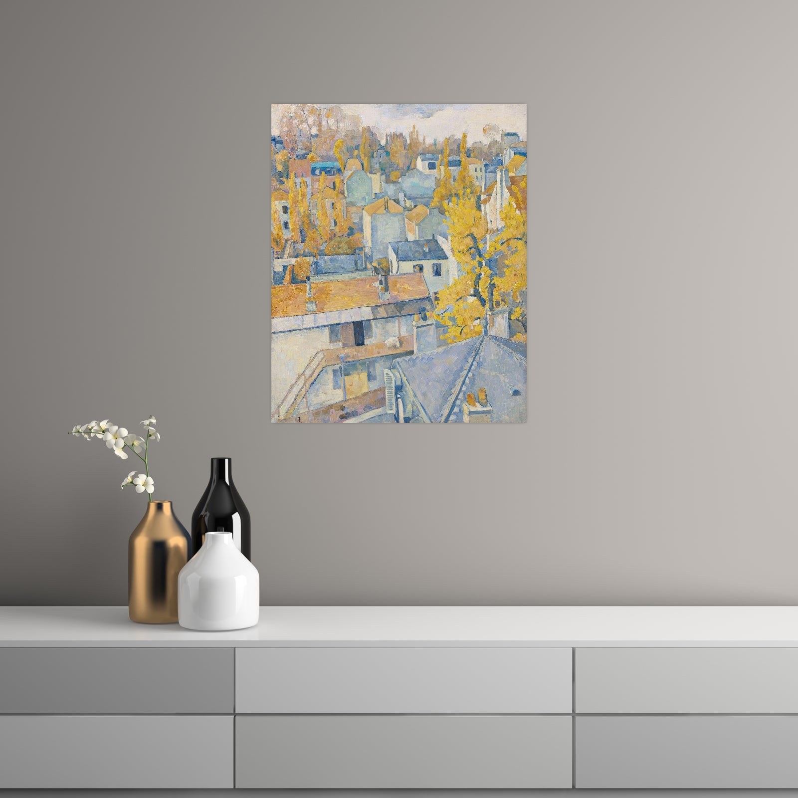 Umetnička slika ​Vue des toits, Emile Bernard na platnu - NS Canvas Shop