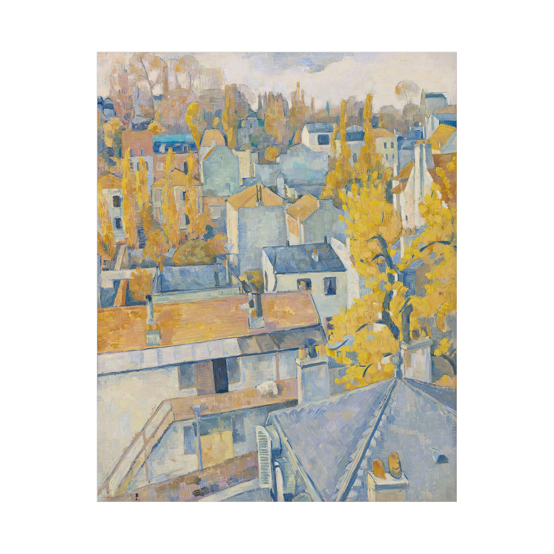 Umetnička slika ​Vue des toits, Emile Bernard na platnu - NS Canvas Shop