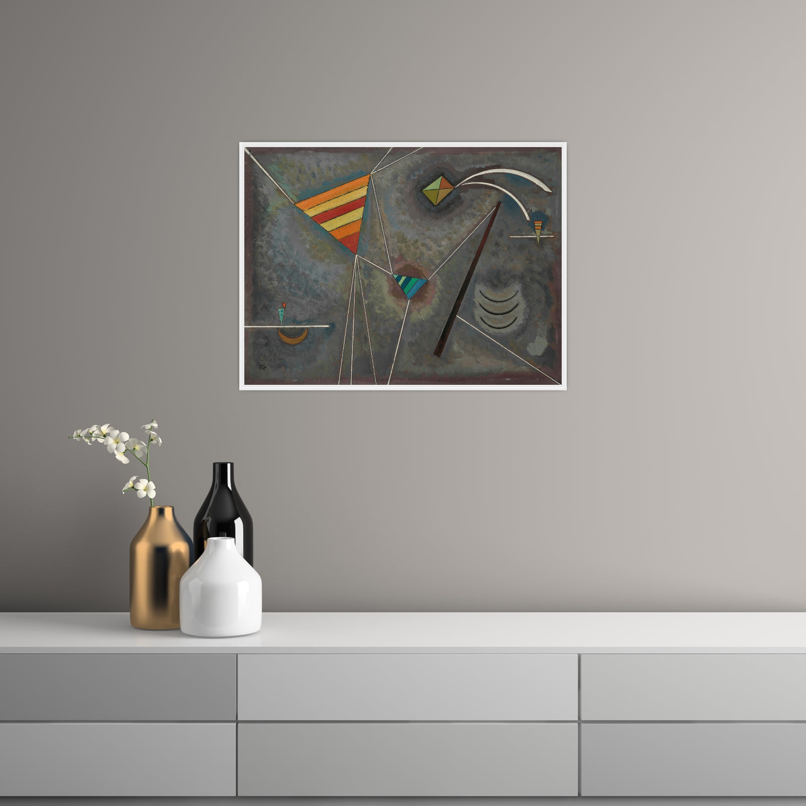 Umetnička slika ​Weissgebunden, Wassily Kandinsky na platnu - NS Canvas Shop