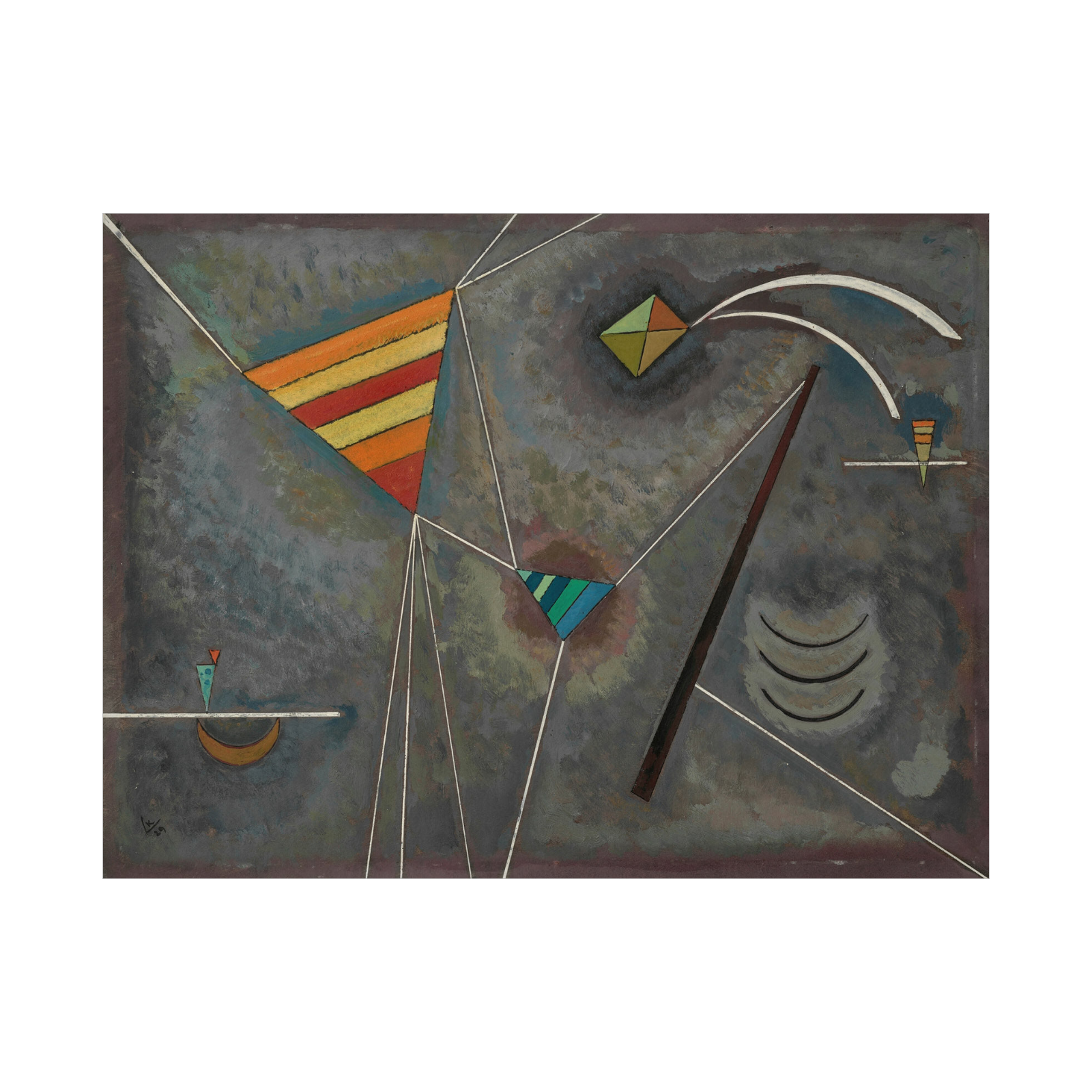 Umetnička slika ​Weissgebunden, Wassily Kandinsky na platnu - NS Canvas Shop