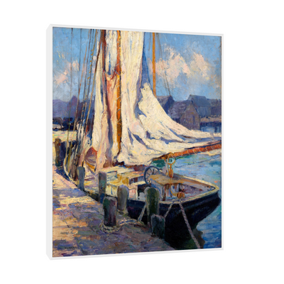 Umetnička slika ​Wharf Scene, Gloucester, Bertha Eversfield Perrie na platnu - NS Canvas Shop