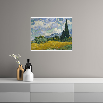 Umetnička slika ​Wheat Field with Cypresses, Vincent van Gogh na platnu - NS Canvas Shop