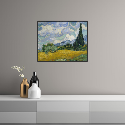 Umetnička slika ​Wheat Field with Cypresses, Vincent van Gogh na platnu - NS Canvas Shop