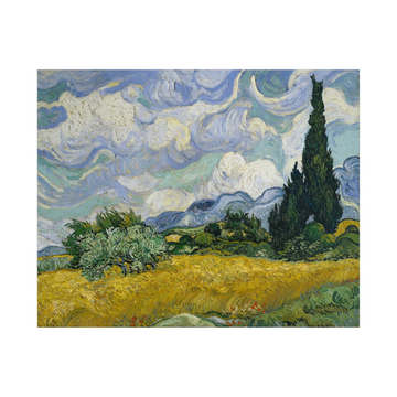 Umetnička slika ​Wheat Field with Cypresses, Vincent van Gogh na platnu - NS Canvas Shop