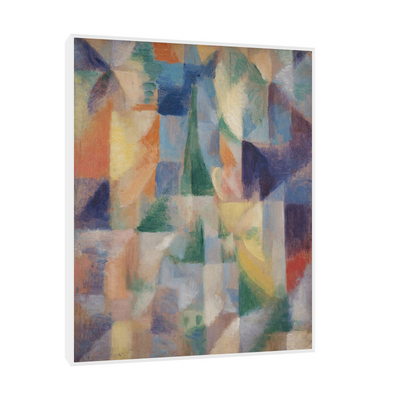 Umetnička slika ​Window overlooking the city, Robert Delaunay na platnu - NS Canvas Shop