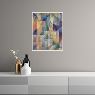 Umetnička slika ​Window overlooking the city, Robert Delaunay na platnu - NS Canvas Shop