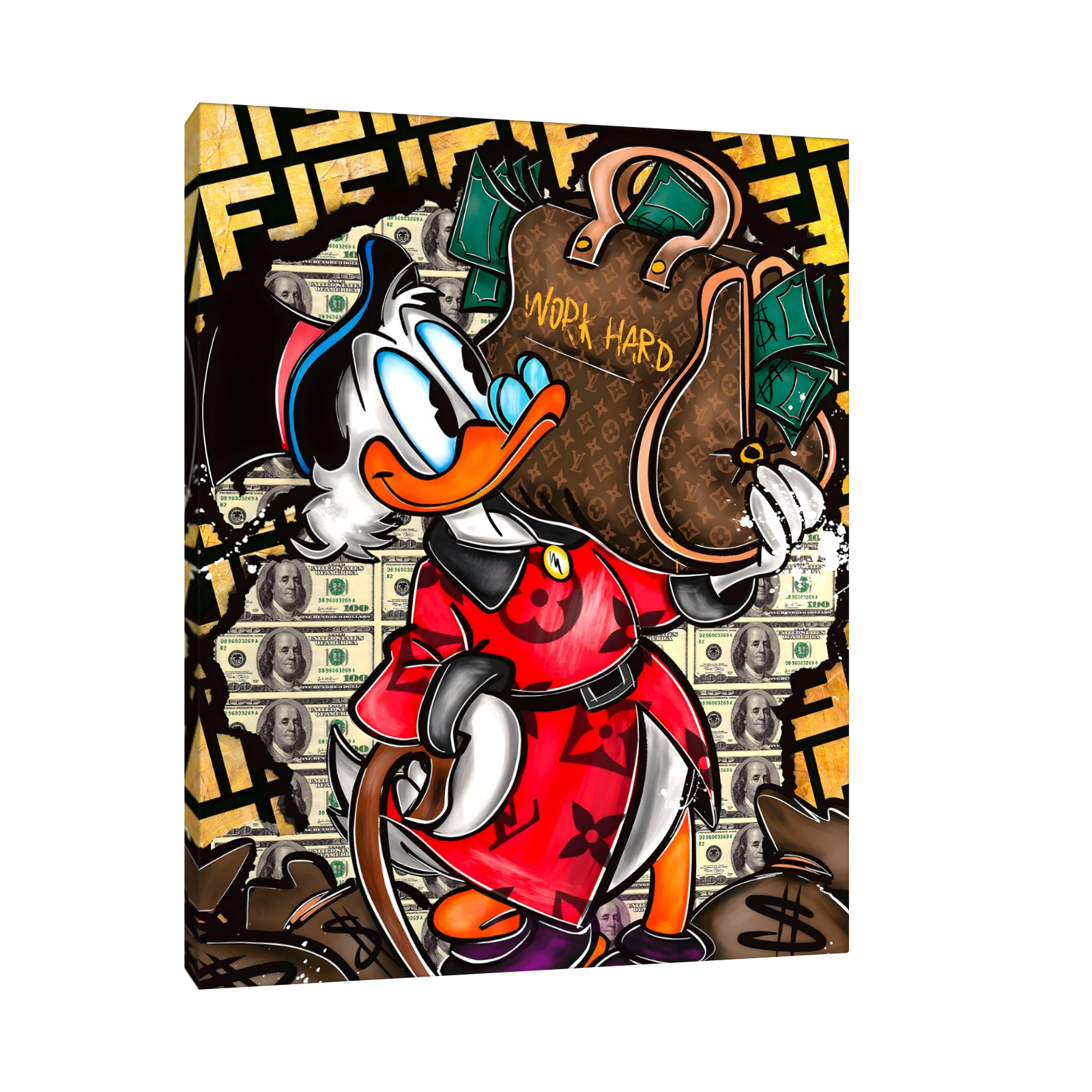 Work Hard – Pop Art Duck Edition