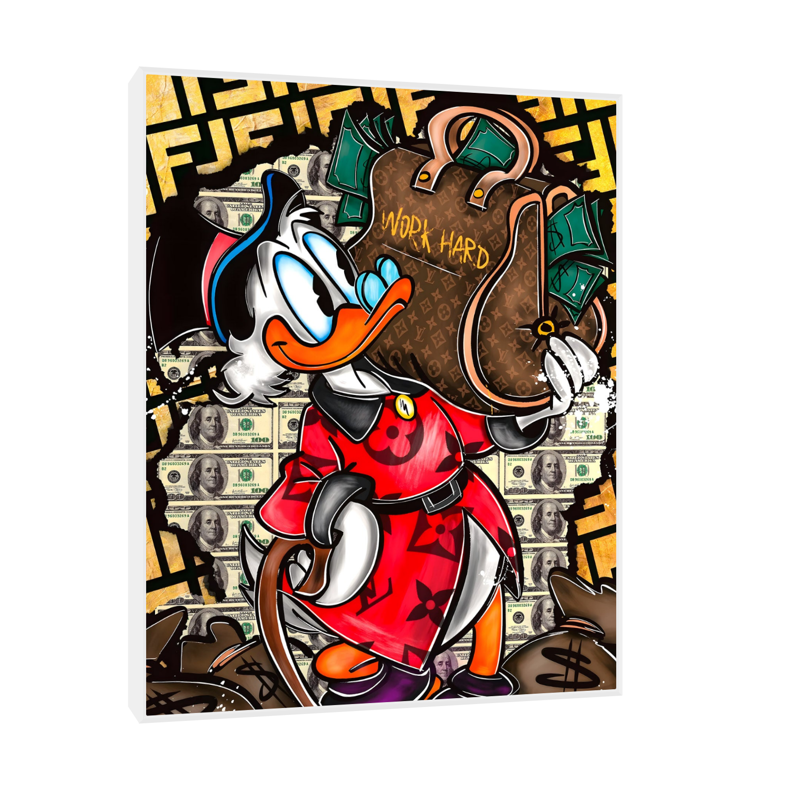 Work Hard – Pop Art Duck Edition