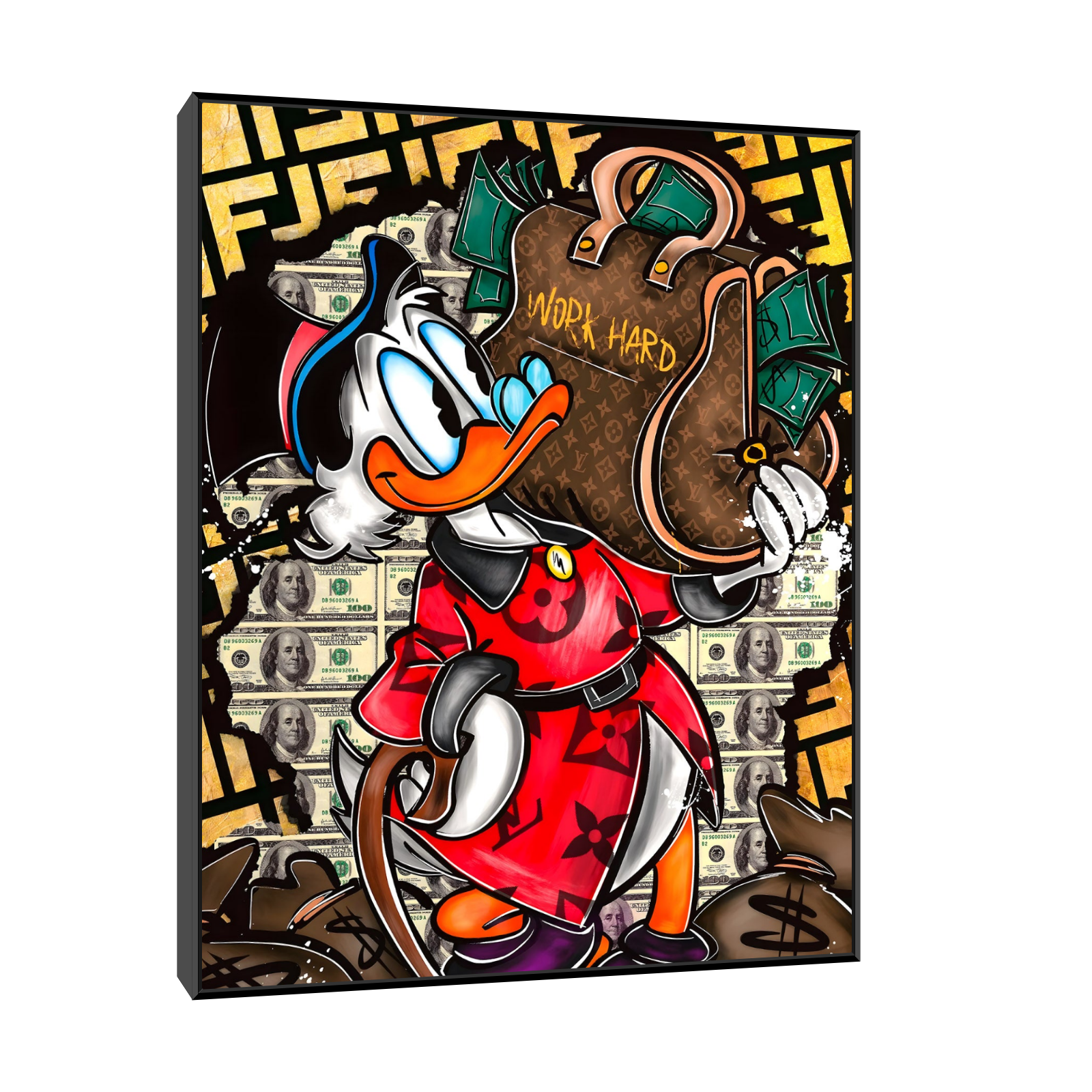 Work Hard – Pop Art Duck Edition
