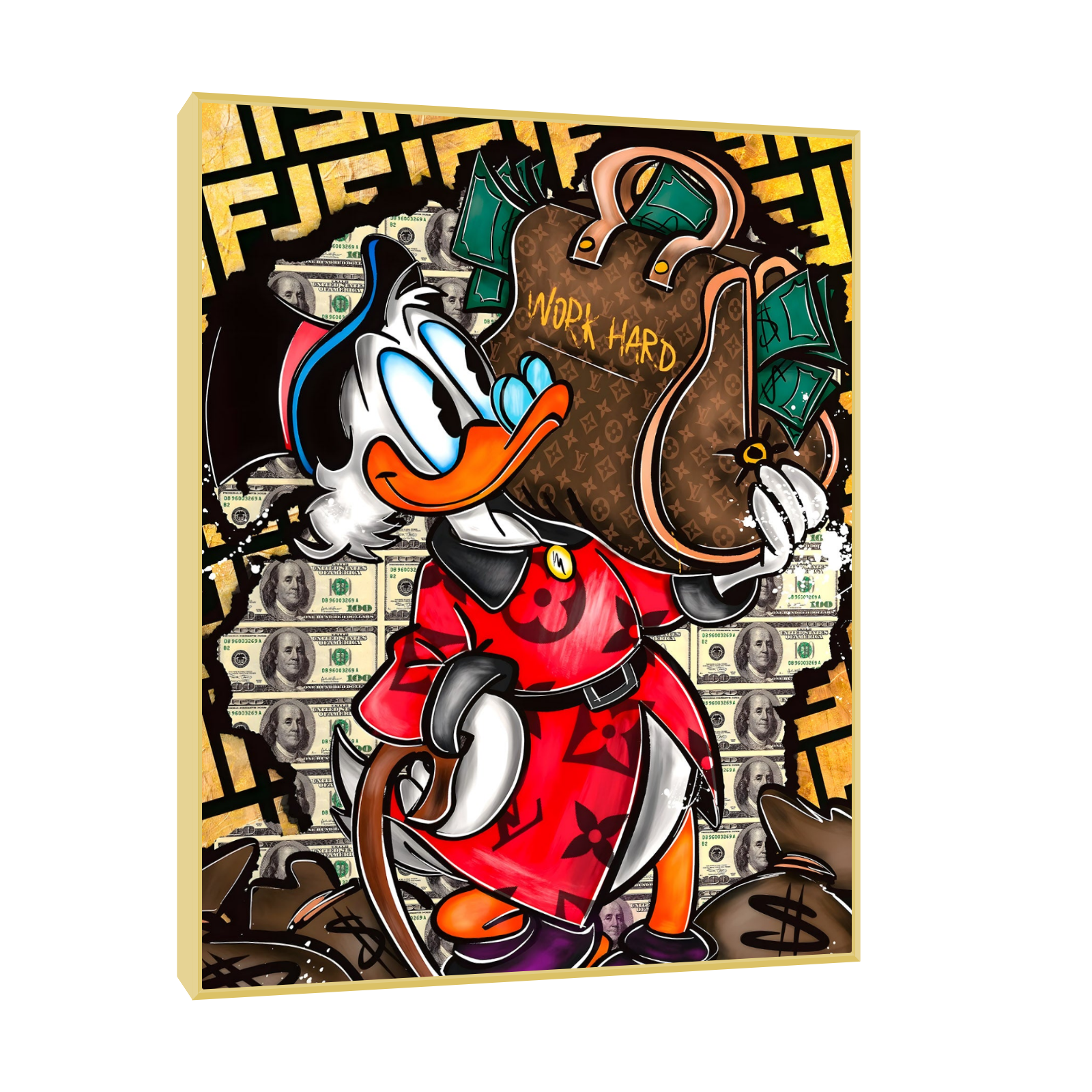 Work Hard – Pop Art Duck Edition