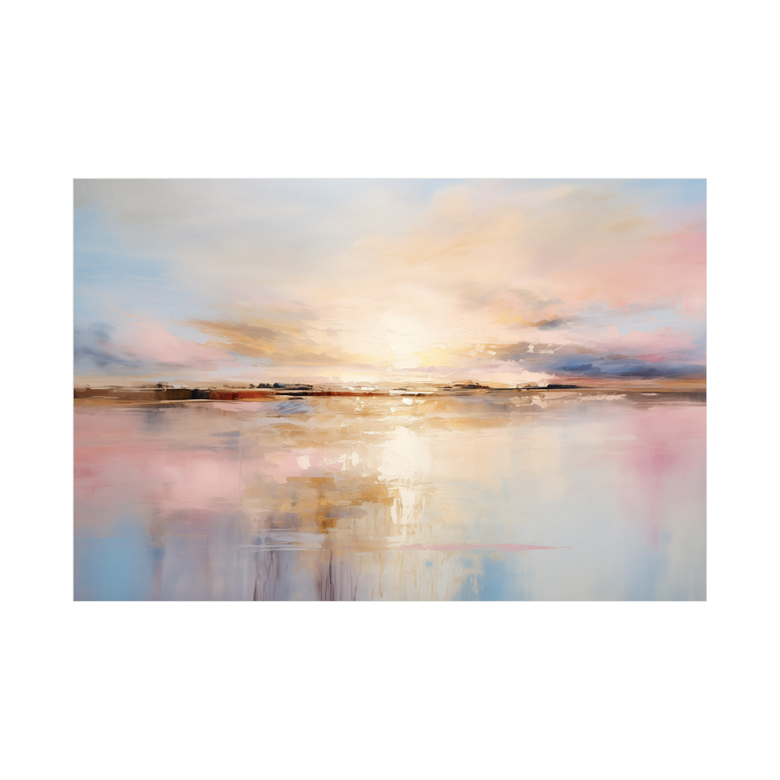 Umetnička slika ​Zalazak pored mora na platnu - NS Canvas Shop