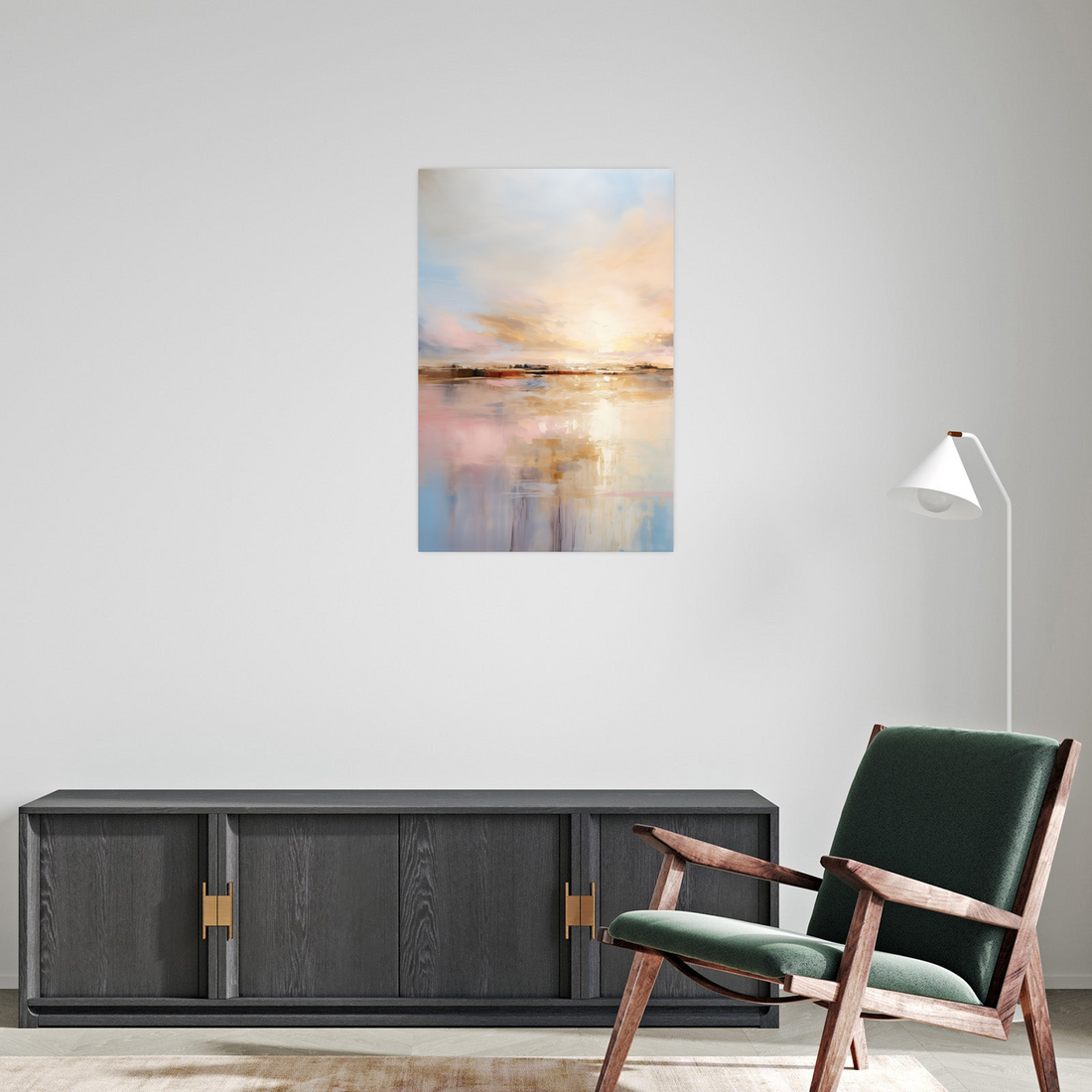 Umetnička slika ​Zalazak pored mora II na platnu - NS Canvas Shop