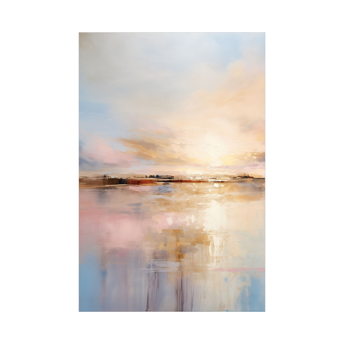 Umetnička slika ​Zalazak pored mora II na platnu - NS Canvas Shop