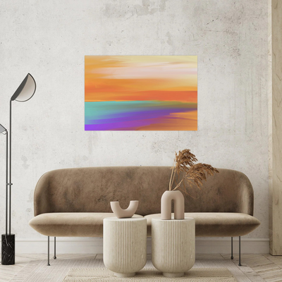 Umetnička slika ​Zalazak sunca na platnu - NS Canvas Shop