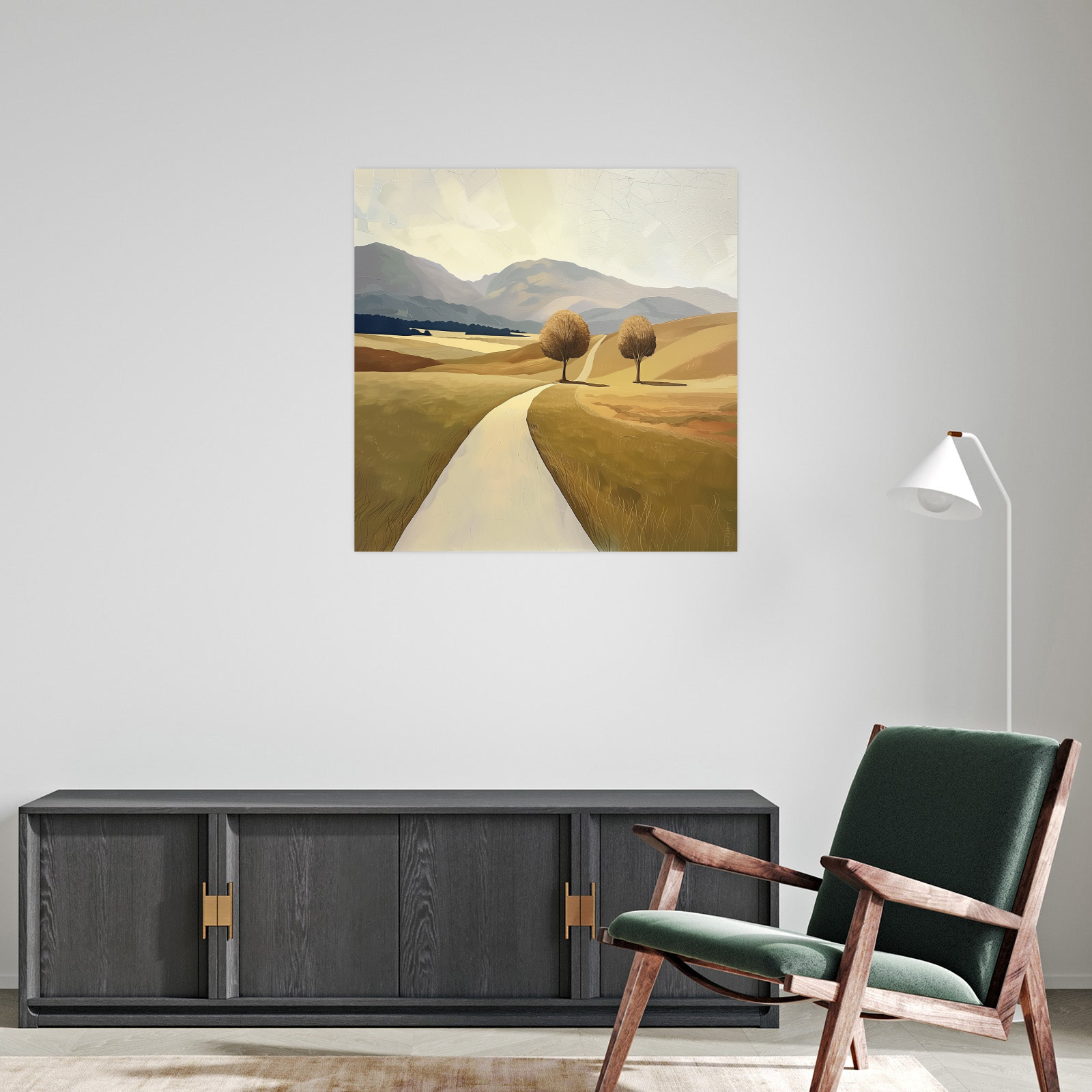 Umetnička slika ​Živopisni put na platnu - NS Canvas Shop