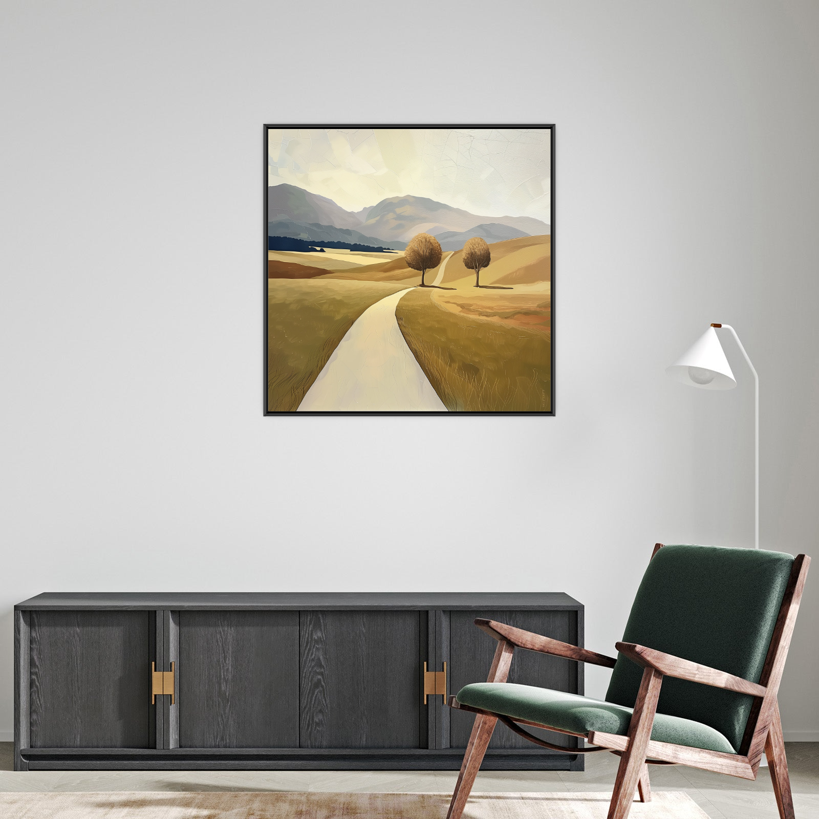 Umetnička slika ​Živopisni put na platnu - NS Canvas Shop