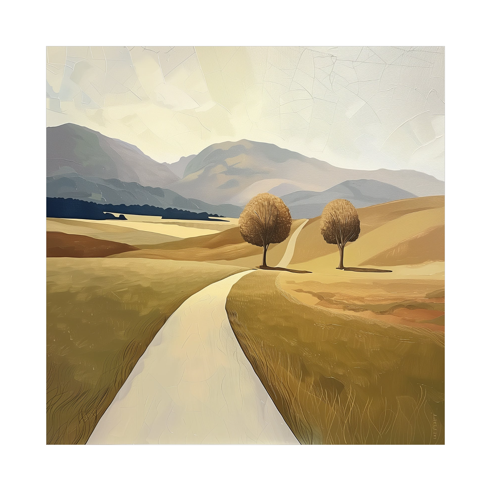 Umetnička slika ​Živopisni put na platnu - NS Canvas Shop