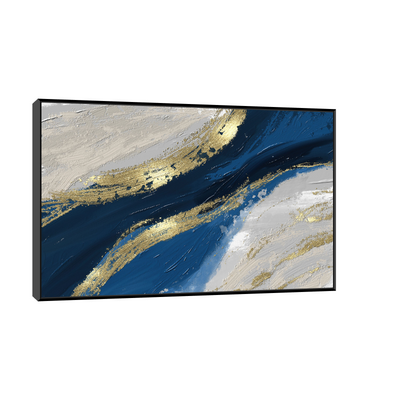 Umetnička slika ​Zlatna linija na platnu - NS Canvas Shop