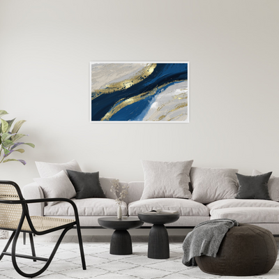 Umetnička slika ​Zlatna linija na platnu - NS Canvas Shop