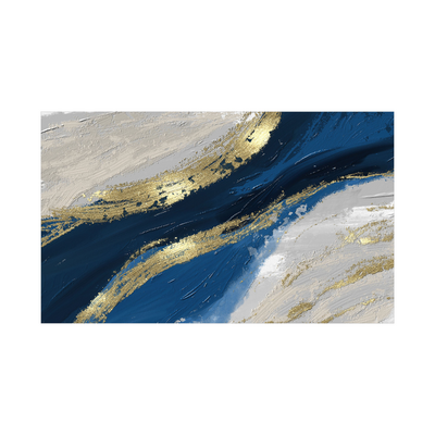 Umetnička slika ​Zlatna linija na platnu - NS Canvas Shop