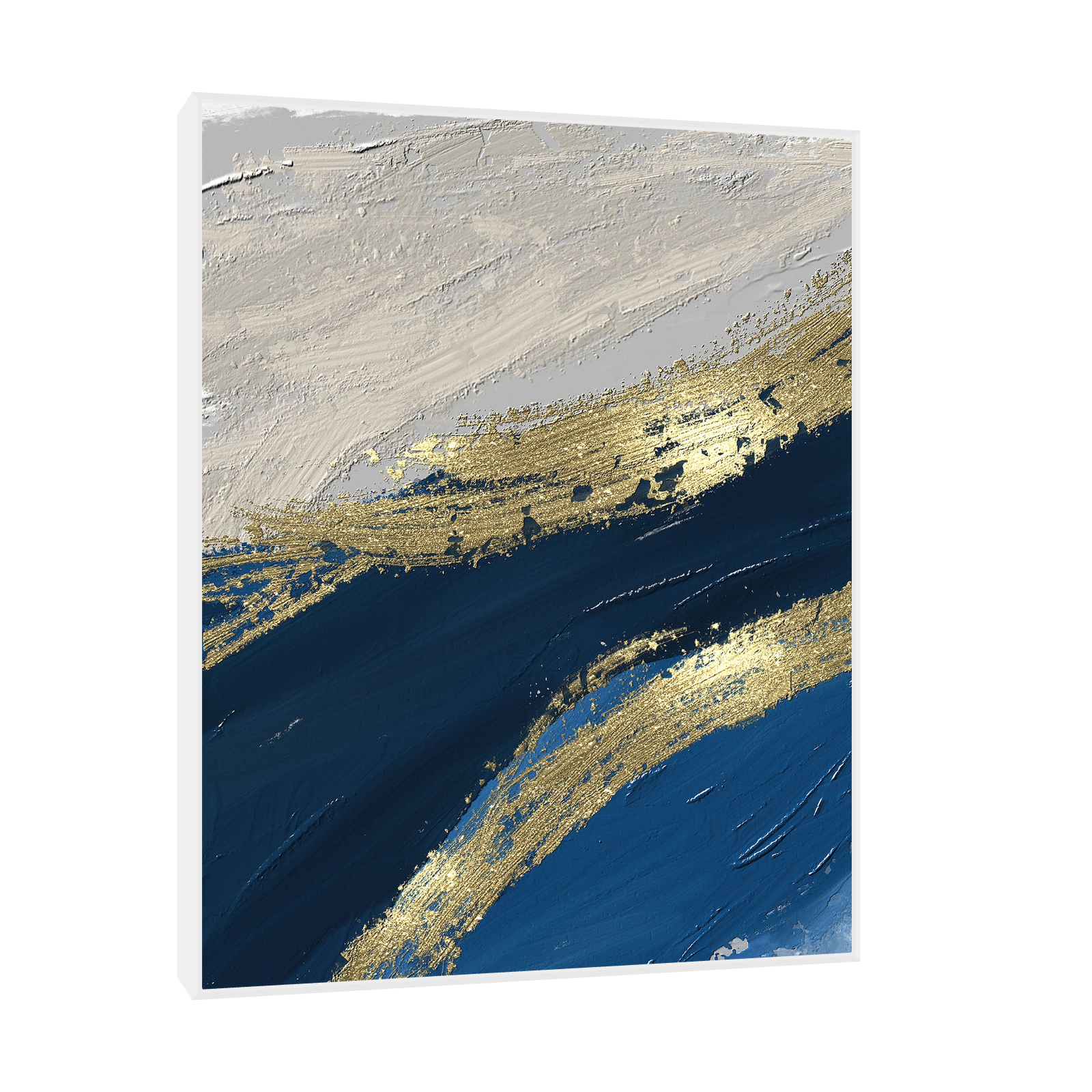 Umetnička slika ​Zlatna linija I na platnu - NS Canvas Shop