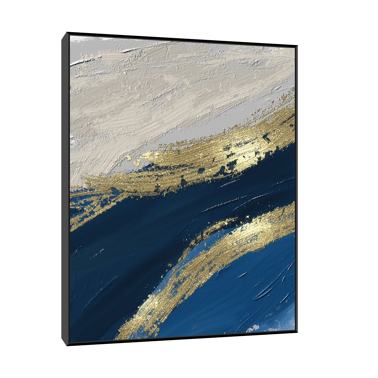 Umetnička slika ​Zlatna linija I na platnu - NS Canvas Shop