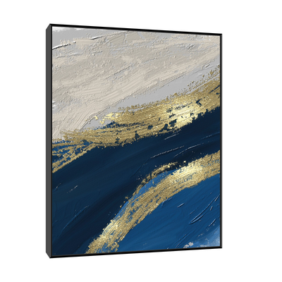 Umetnička slika ​Zlatna linija I na platnu - NS Canvas Shop
