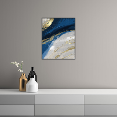 Umetnička slika ​Zlatna linija II na platnu - NS Canvas Shop