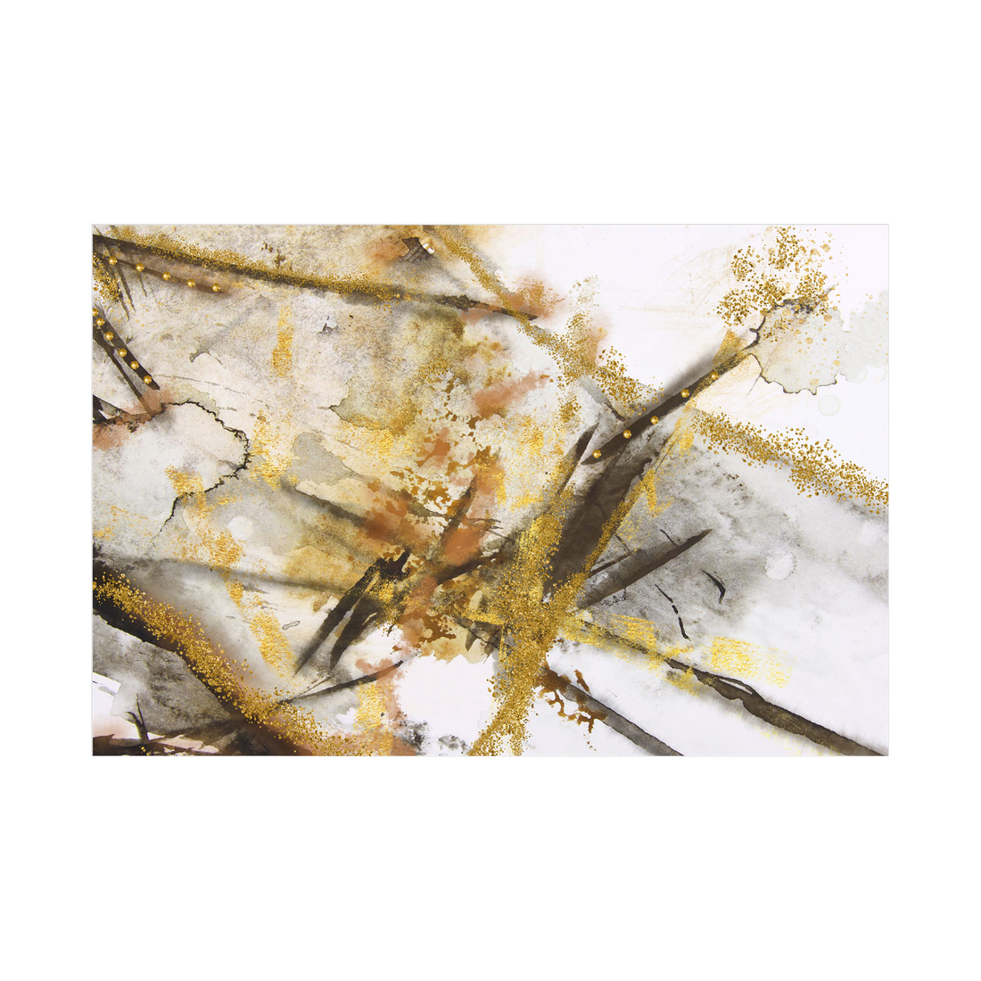 Umetnička slika ​Zlatna muzika na platnu - NS Canvas Shop