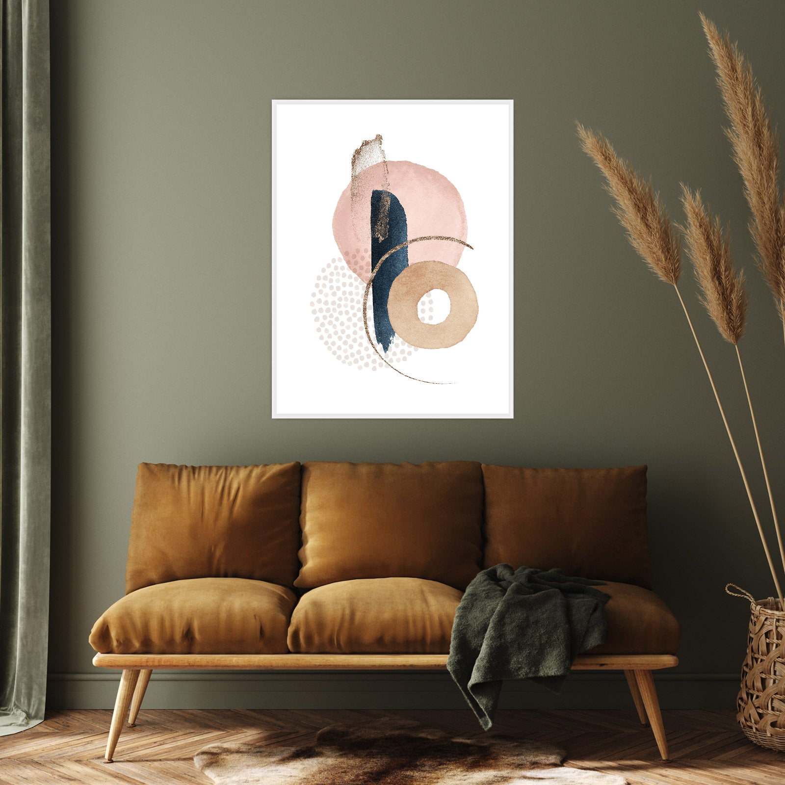 Umetnička slika ​Zlatna prašina I na platnu - NS Canvas Shop