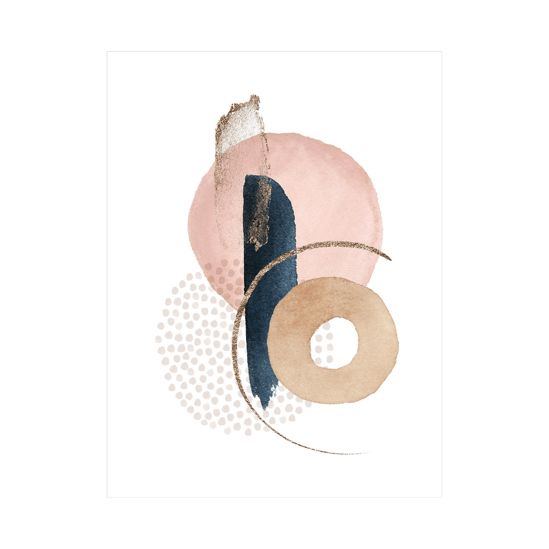 Umetnička slika ​Zlatna prašina I na platnu - NS Canvas Shop