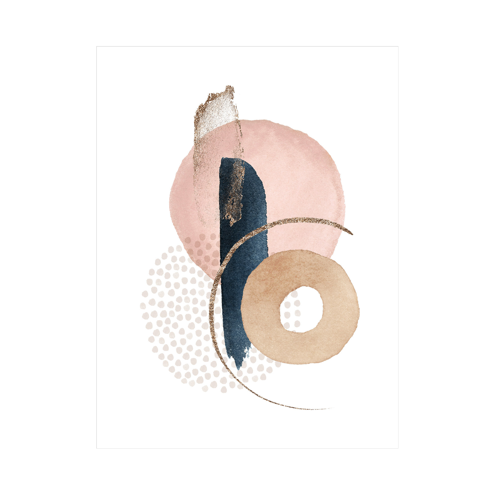 Umetnička slika ​Zlatna prašina I na platnu - NS Canvas Shop