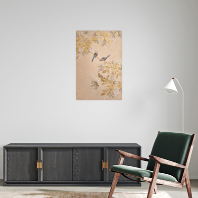 Zlatne grane sa pticama