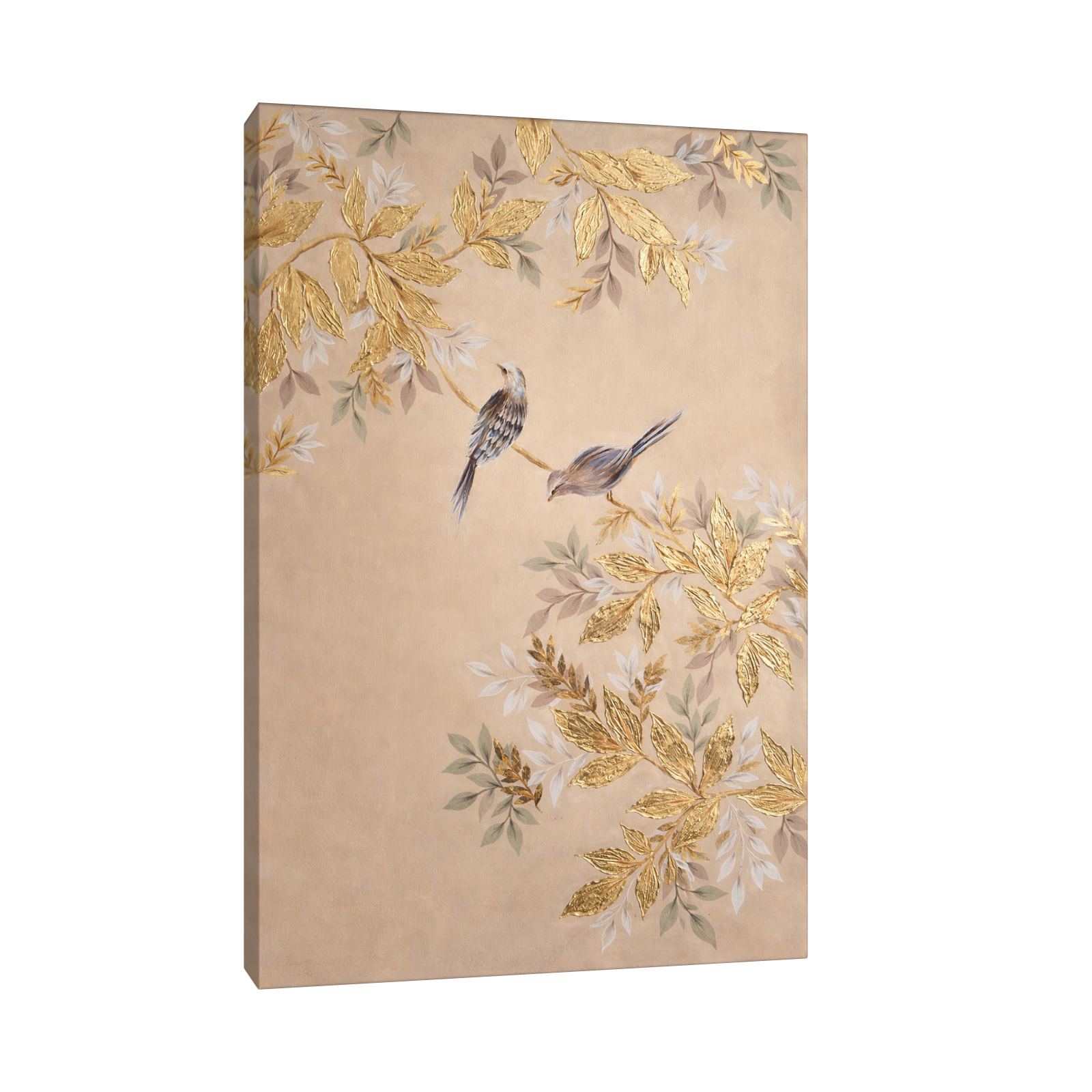 Zlatne grane sa pticama