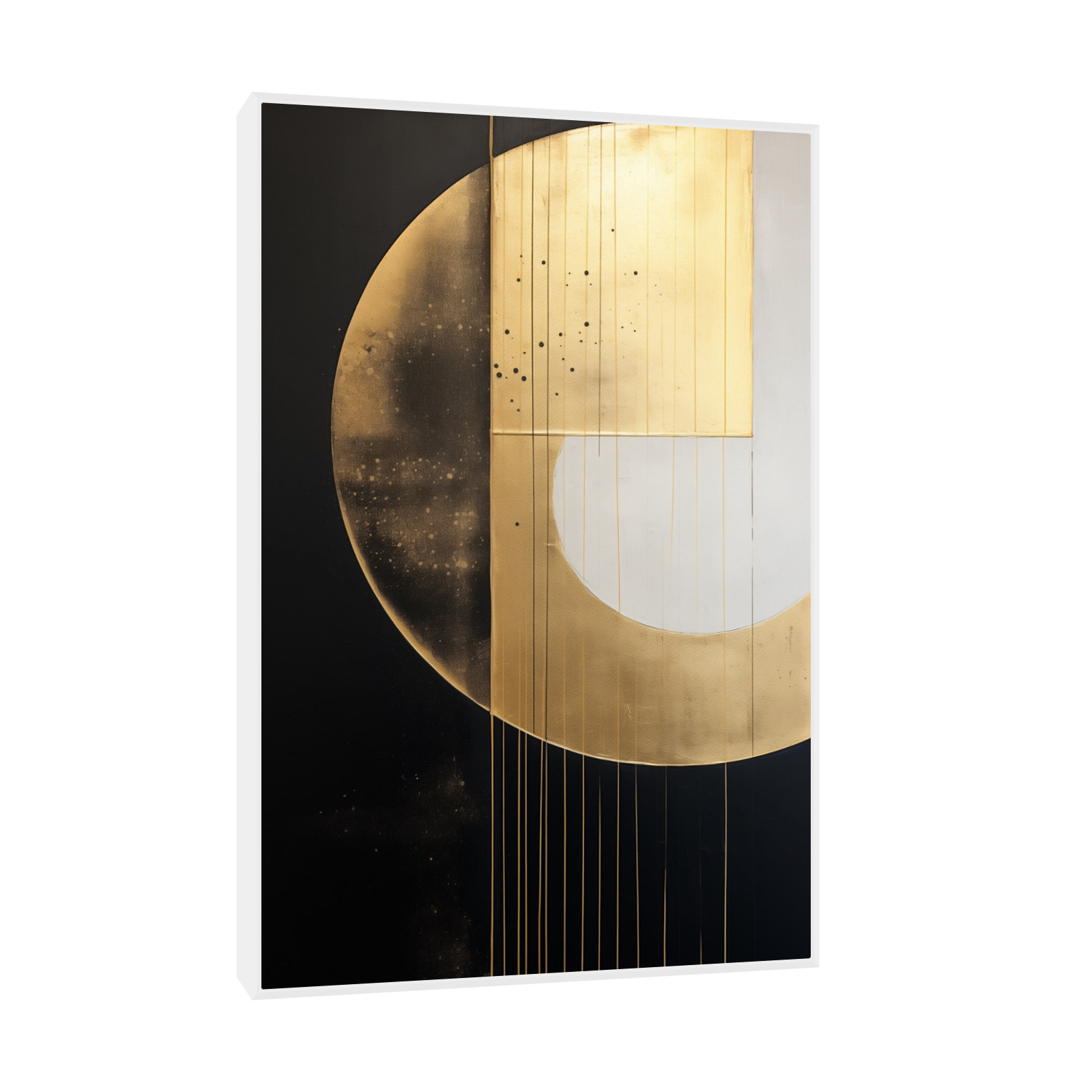Umetnička slika ​Zlatni krug 2 na platnu - NS Canvas Shop