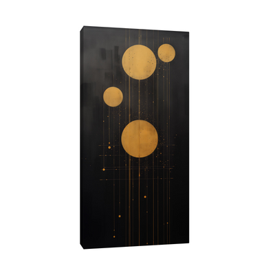 Umetnička slika ​Zlatni krugovi III na platnu - NS Canvas Shop
