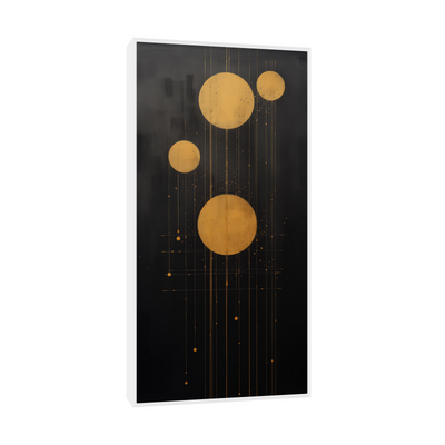 Umetnička slika ​Zlatni krugovi III na platnu - NS Canvas Shop