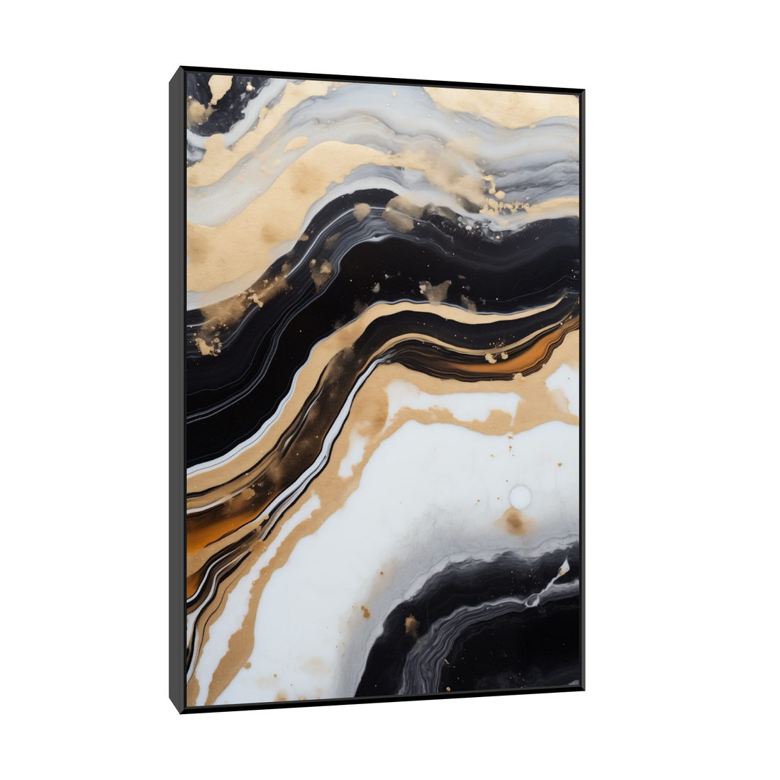 Umetnička slika ​Zlatni talasi na platnu - NS Canvas Shop